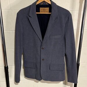 Nifty Genius Men's Blue Blazer medium like new double button sports coat
